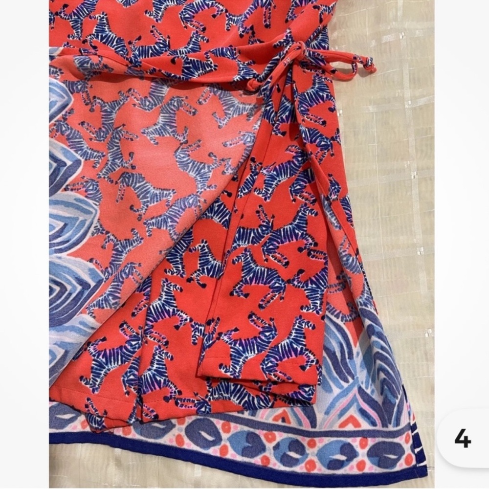 šREDUCED TODAY ONLY $62 NWT Lilly Pulitzer Pearl Romper Picante Coral Heebee - Picture 6 of 9